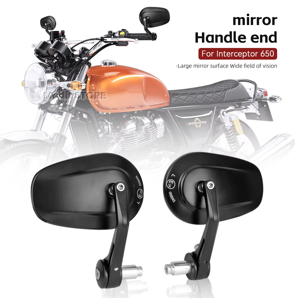 Rétroviseurs Latéraux de Guidon de Moto, Accessoires pour Royal Enfield Intertor 650 350 650