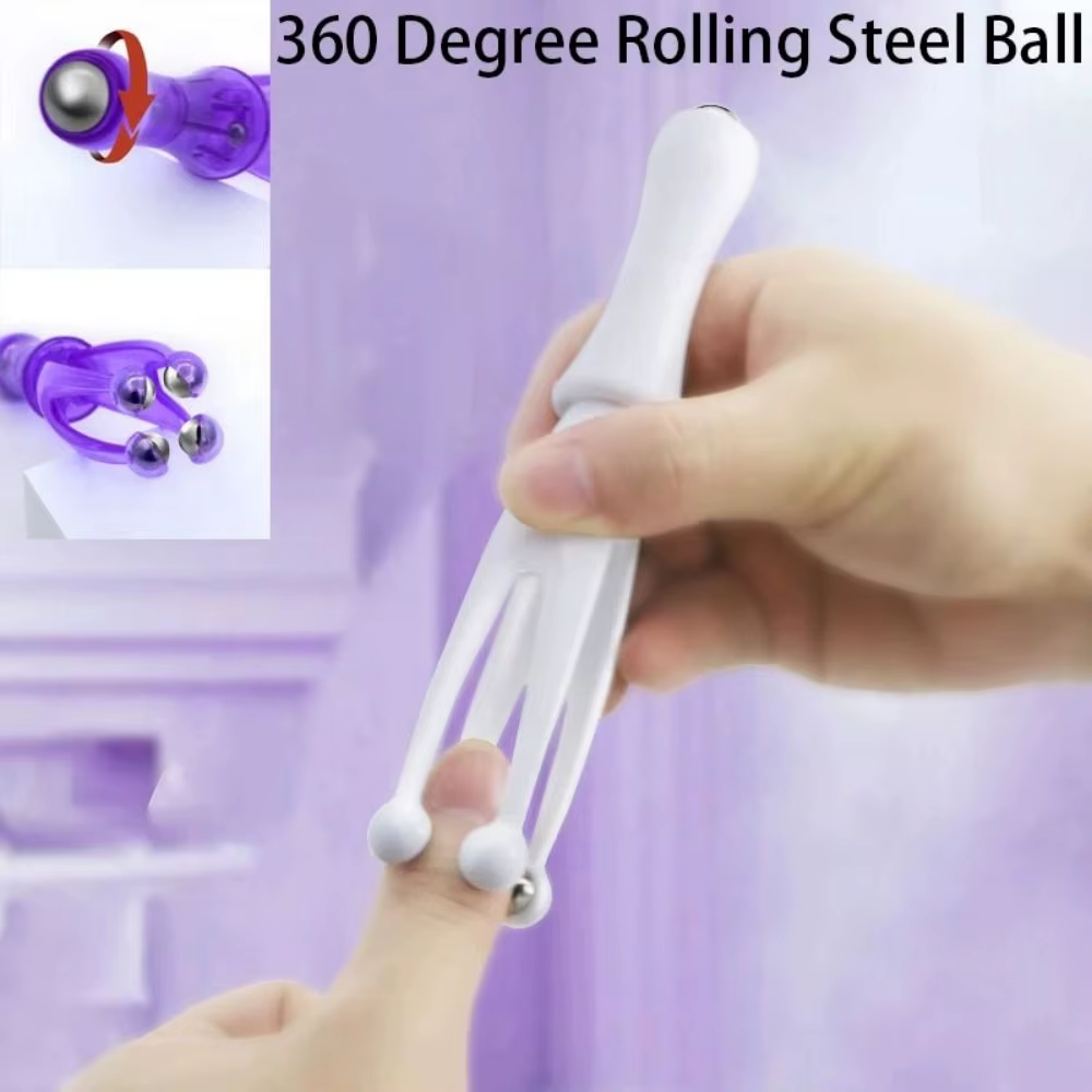 Masseur à rouleaux de doigt à 360 degrés