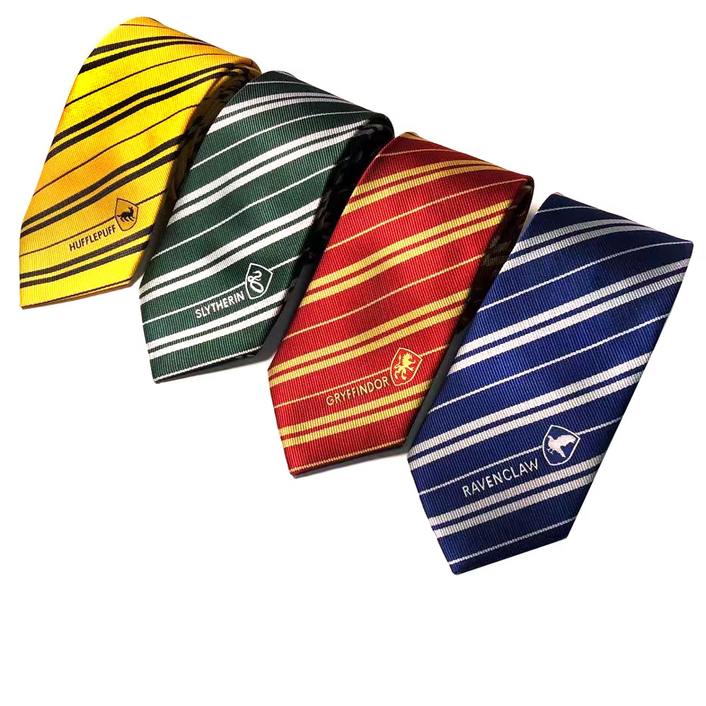 Cravate Harry Potter Magic Academy ; Cravate JK pour femme ; Cravate Serpent Slytherin ; Cravate Fandora ; Cravate Ravenclaw ; Cravate Hufflepuff ; Style DK