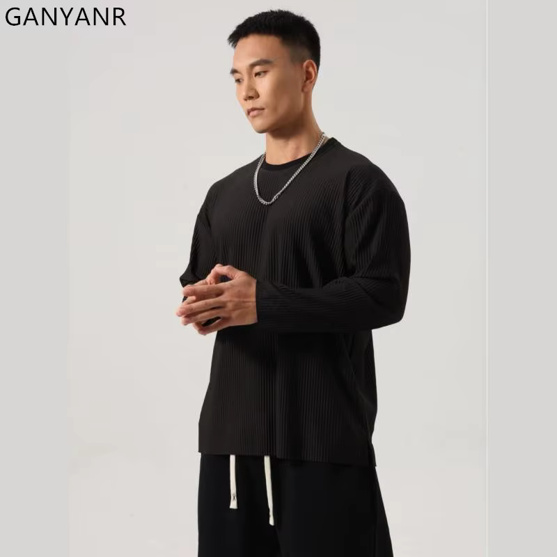 T-shirt de sport à manches longues pour homme