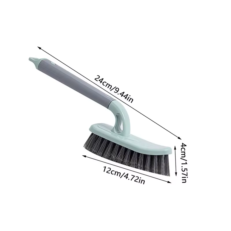 360 ° Brosse de nettoyage en profondeur, poignée à poils robustes pour salle de bains, cuisine, carrelage, coin au sol, outil de gommage de Surface, nettoyage d'angle Br