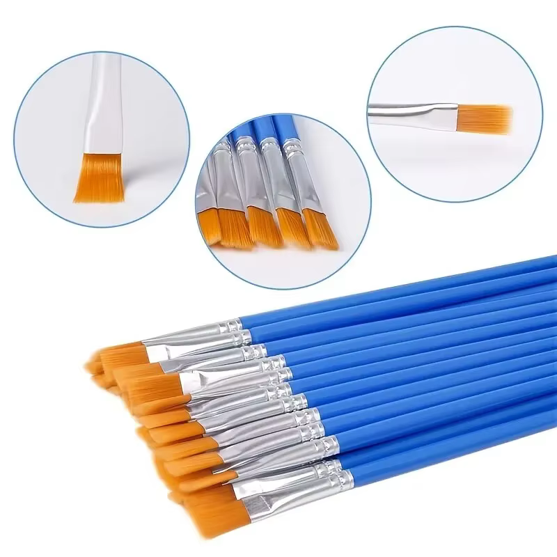 10/20/30 pièces pinceaux de peinture pour la peinture artisanat Arts et artisanat pour artistique multifonction crochet ligne équipement de peinture