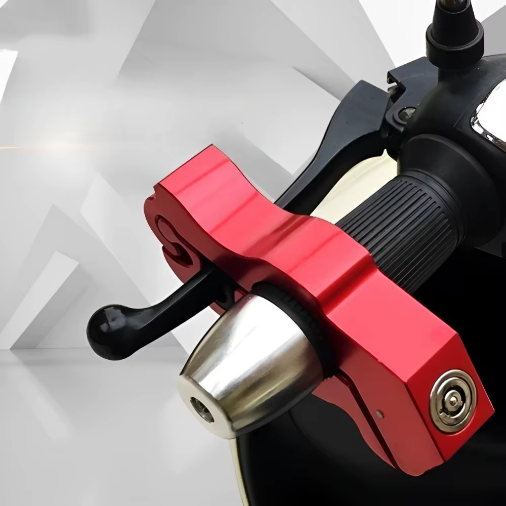 Verrou de guidon antivol, poignée d'accélérateur en alliage d'aluminium pour vélo électrique, moto, vélo, dispositif de sécurité Portable, verrouillage de stationnement