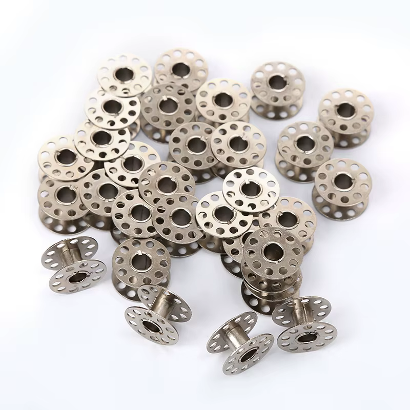 Boîtier de canette + 10 bobines métalliques pour Brother Janome Singer, Machine à coudre domestique, accessoires, outils, 2 pièces