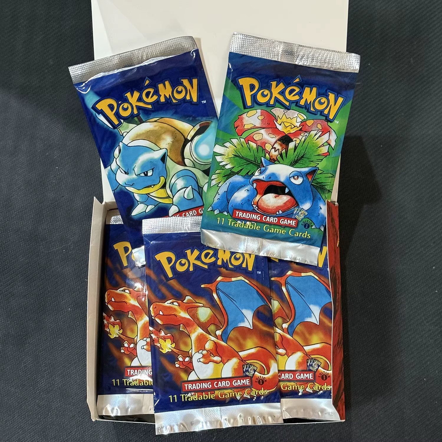 PTCG Booster Pack 11 pièces/sac 1ère édition Pack Charizard jeu de cartes à collectionner Collection bataille Booster jouets garçons cadeau