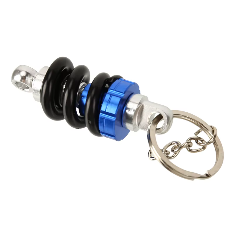 Porte-clés durable et élégant en alliage d'aluminium avec amortisseur – Pendentif d'amortisseur avant automobile pour voitures et scooters