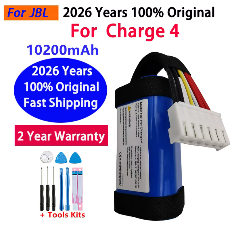 Batterie d'origine 2026 pour enceintes JBL Link 10 20, JBL Charge, Boombox, Flip, Pulse, Xtreme 1 2 3 4 5 6 – Expédition rapide