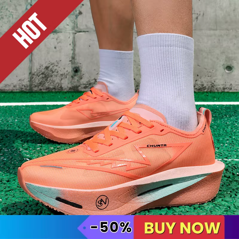 Chaussures de course de sport hommes Marathon baskets CarbonPlate léger respirant confortable femmes athlétique