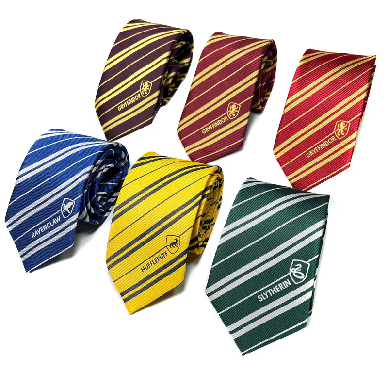 Cravate Harry Potter Magic Academy ; Cravate JK pour femme ; Cravate Serpent Slytherin ; Cravate Fandora ; Cravate Ravenclaw ; Cravate Hufflepuff ; Style DK