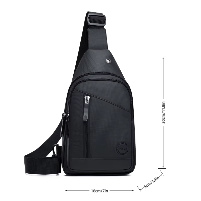 Sac de poitrine de sport pour hommes, sac à bandoulière réglable, adapté aux sports de plein air, sacs à bandoulière pour les déplacements, sacs d'affaires