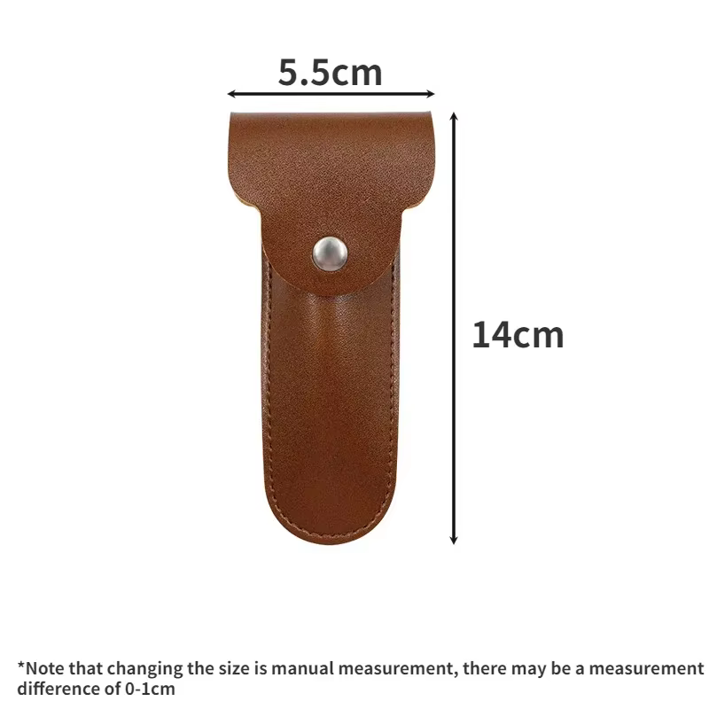 Étui de rasoir de voyage, étui de support pour rasoir manuel à Double bord, rasoir de sécurité en cuir PU, accessoires d'outils de rasage portables