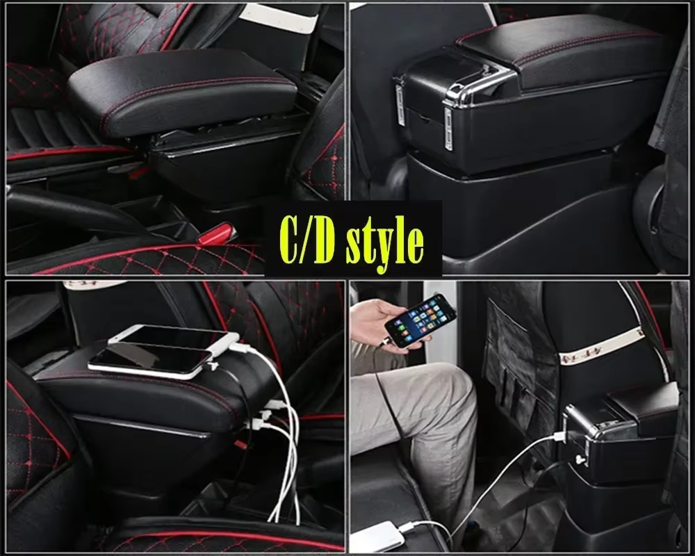 Accoudoir de voiture pour Seat Ibiza, boîte de rangement centrale, rénovation intérieure avec USB, accessoires de voiture, pour Seat Ibiza 6j Ibiza 6L