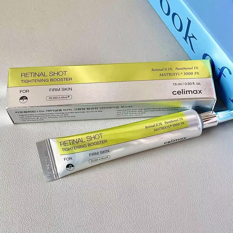 Celimax The Vita A Retinal Shot : Coffret Booster Raffermissant pour la Peau (Crème Contour des Yeux 15ml & Sérum Visage 30ml) – Soin Coréen pour une Peau Belle et Ferme