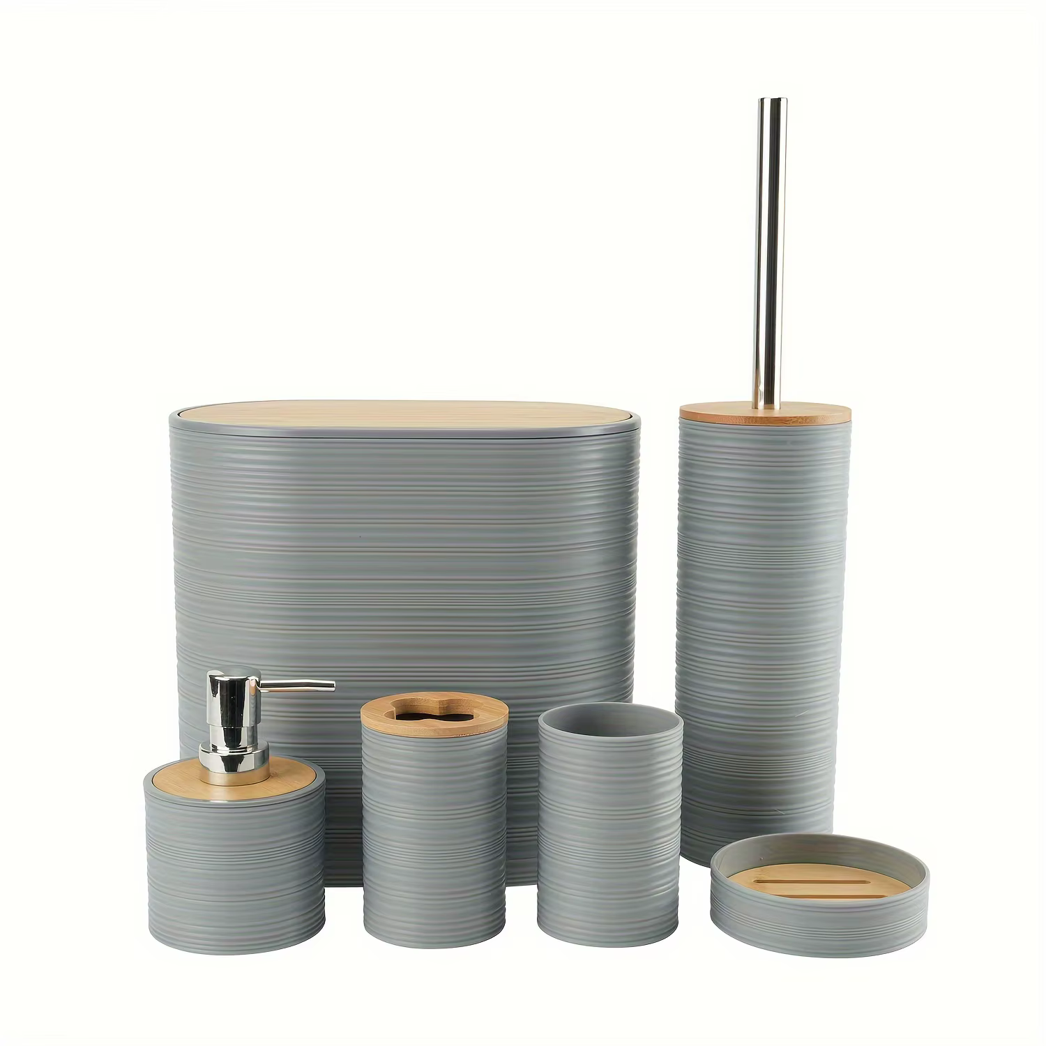 Ensemble d'accessoires de bain porte-brosse à dents, cadeau chauffant, ensemble d'invitation pour seau, dessus de vanité, 6 pièces par ensemble, 007