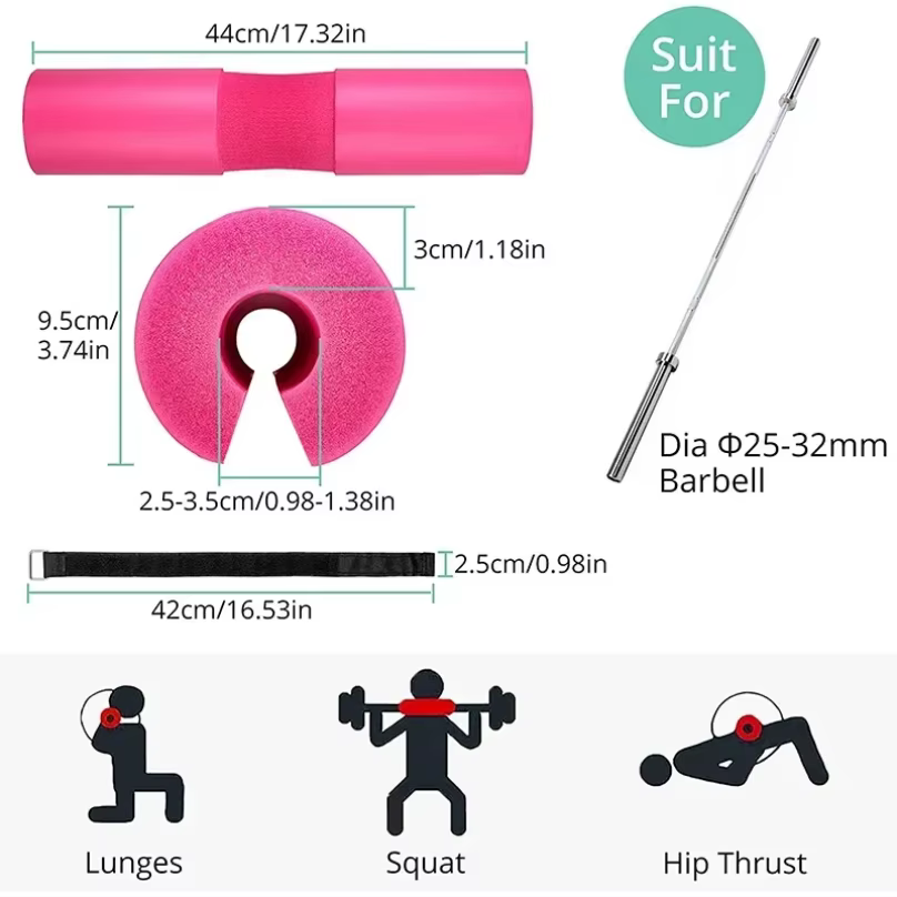 Coussin d'haltères de levage de poids, soutien du cou et des épaules, entraînement de fitness, entraînement des côtes vers le haut et des hanches, équipement de musculation anti-brûlure, équipement de