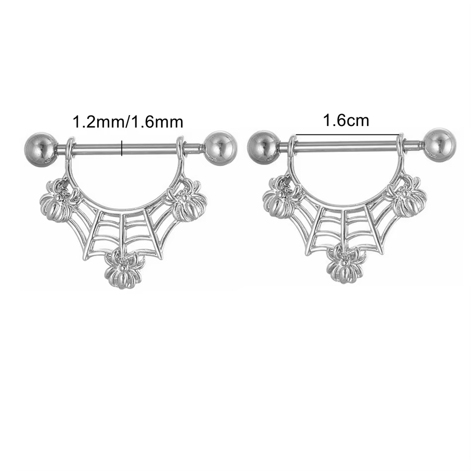 Lot de 2 Piercings de téton en titane 16G 14G avec zircon cubique, anti-allergiques, pour femme, accessoires sexy