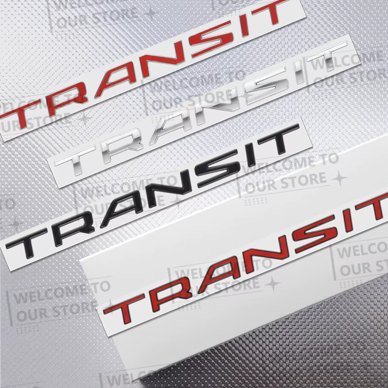 Autocollant de voiture pour Ford Transit personnalisé MK6 MK7 MK8 Van Tourneo Tuning, Logo en métal 3D, Badge, accessoires d'emblème de coffre arrière