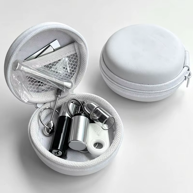 Kit de fumage de tabac / Portable / Kit de rangement / Kit de fumage de tabac 9 pièces / Accessoires / Accessoires de tabacaria / Accessoires métalliques