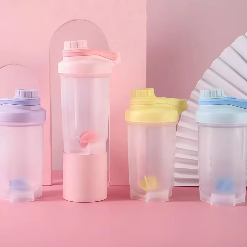 Bouteille Shaker de sport Portable, tasse de protéines en plastique pour salle de sport, mélange de protéines en poudre, tasse d'eau de sport sans BPA, 1 pièce