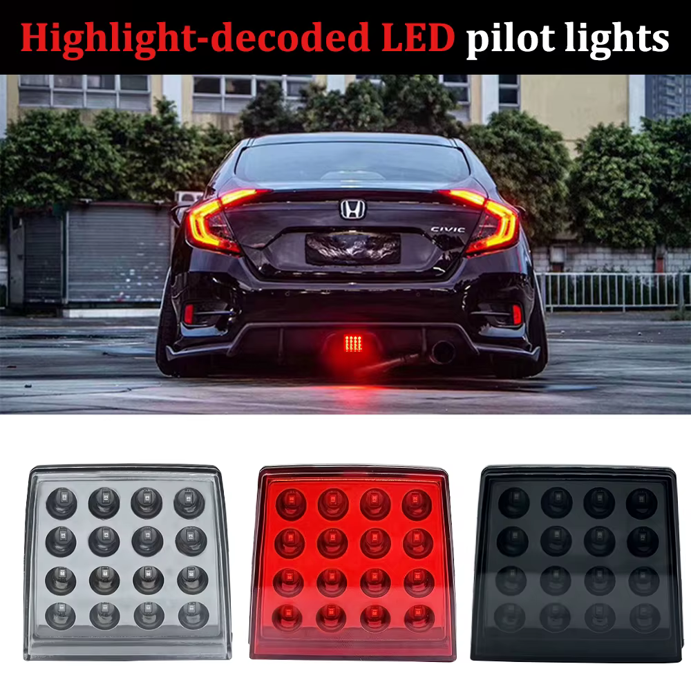 Flash stroboscopique F1 Style feux pilotes de frein à Led pour voiture moto feux arrière avertissement automatique arrêt inverse lampes de pare-chocs de sécurité