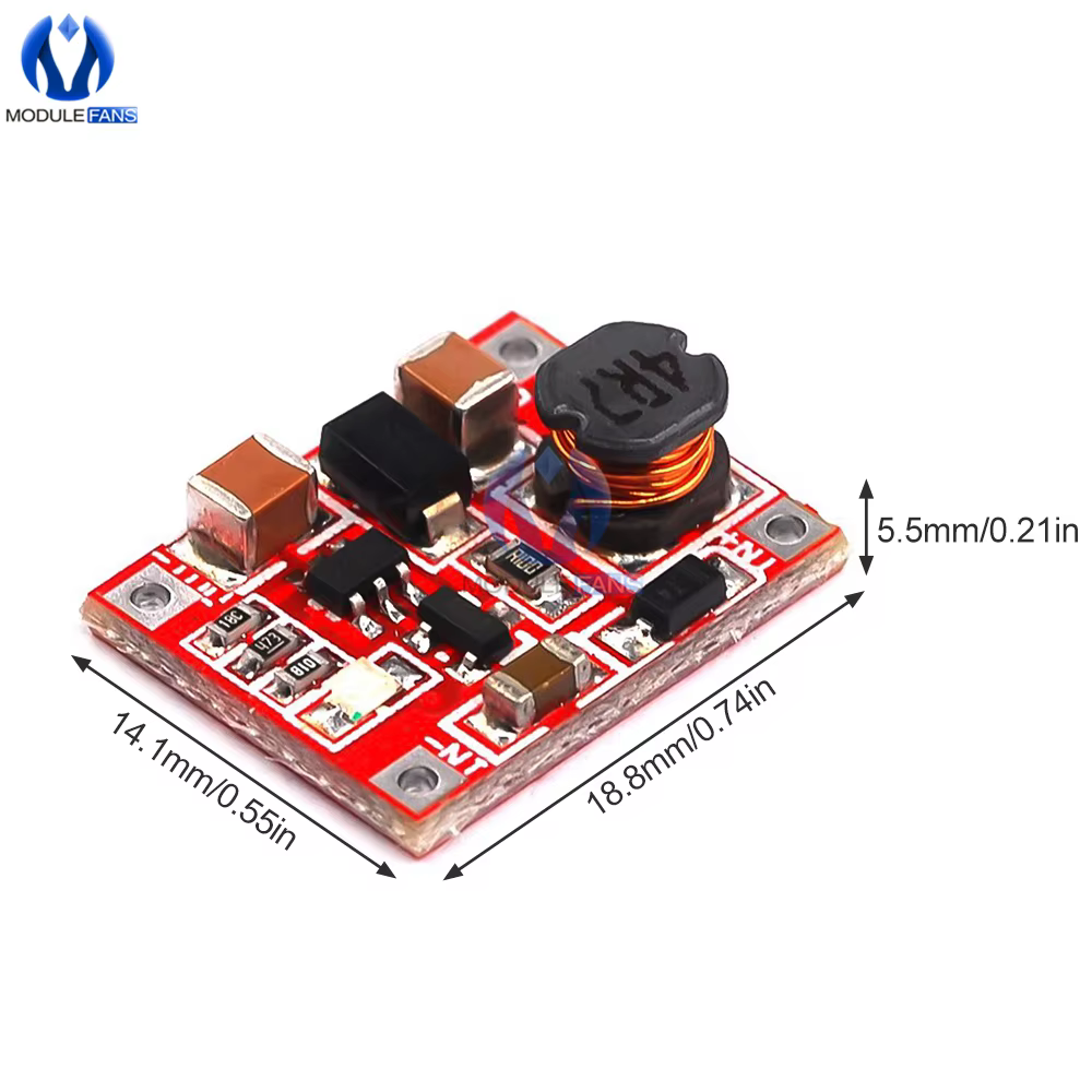 Boost d'alimentation DC-DC Tech Converter Booster Step Up Circuit Board 1V-5V 3V 3.7V à 5V l'autorisation DC DC Booster Tech Electronics