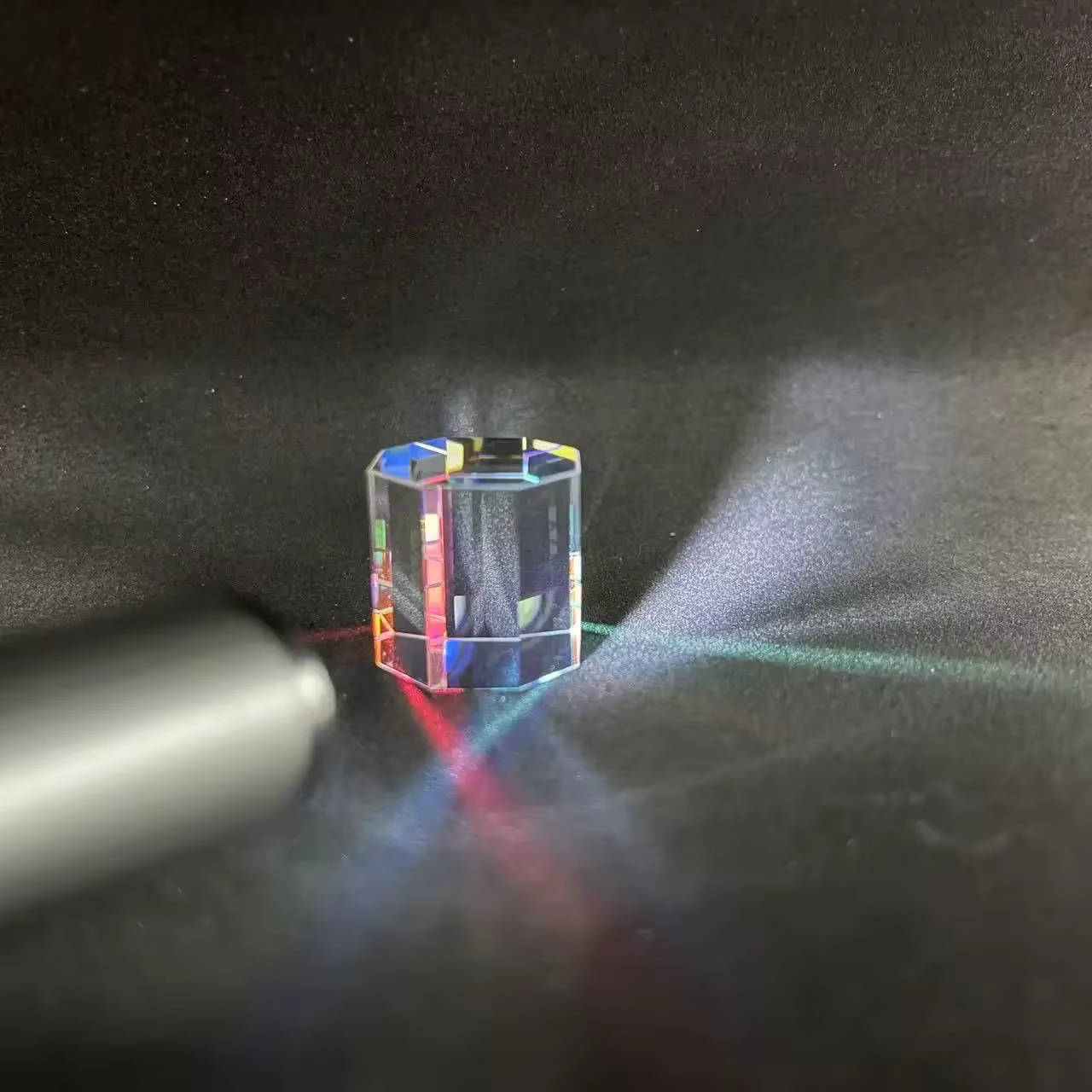 Prisme rvb couleur verre dichroïque capteur de soleil verre optique Cube décoratif x-cube pour l'enseignement de la physique prisme arc-en-ciel