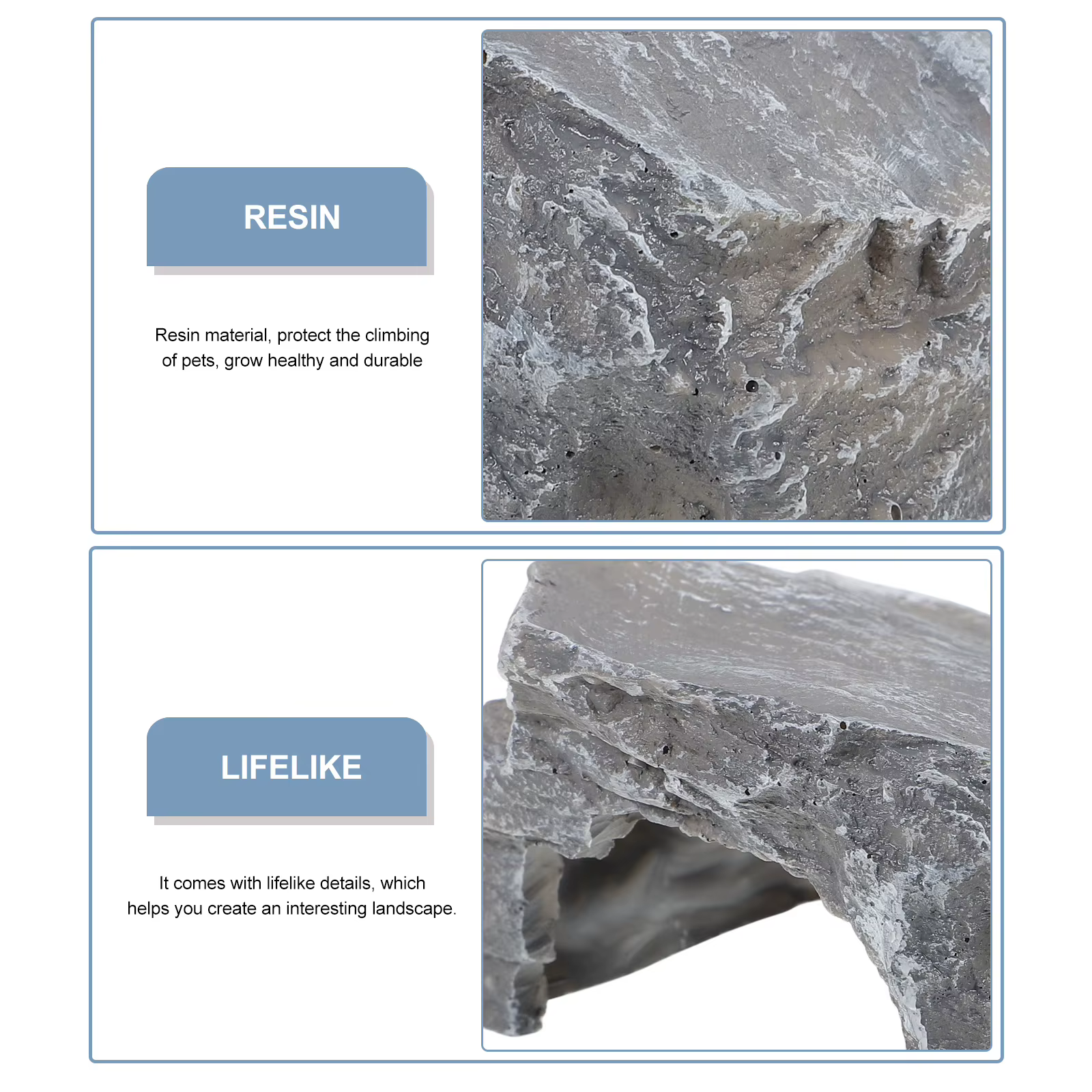 Grotte de Reptile naturelle, petit Terrarium, décor, rampe de tortue réaliste, plate-forme de se prélasser, accessoire pour Reptile