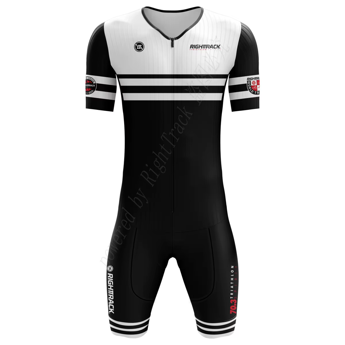 Nouveau Triathlon 70.3 Trisuit Champ du monde combinaison à manches courtes vêtements natation cyclisme course