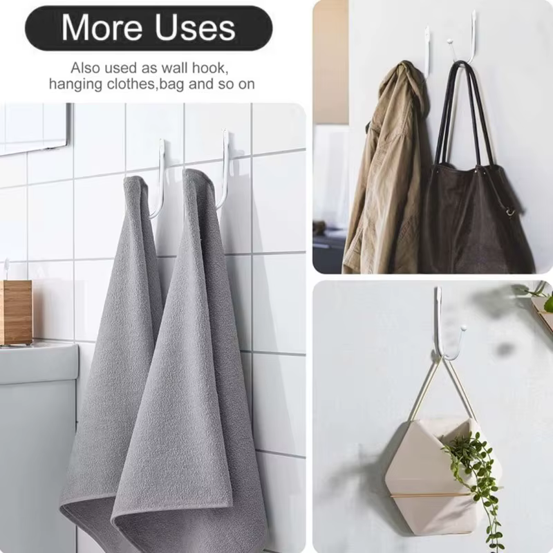 Crochets de retenue pour rideaux, crochets muraux décoratifs pour fenêtres, supports métalliques pour draperies, accessoires de cuisine et de salle de bain