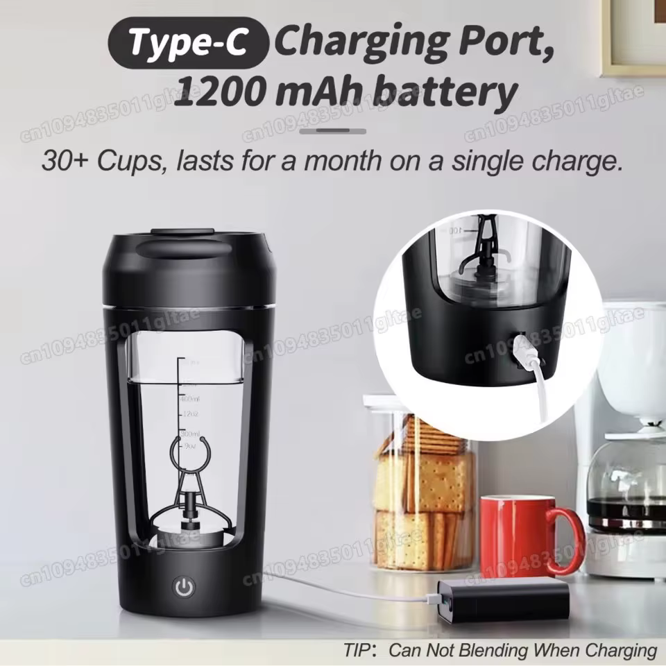 Nouveau 650 ml USB électrique Portable protéine de lactosérum Shaker bouteille entièrement automatique tasse d'agitation Rechargeable salle de sport BA gratuit mélange de Cocktail