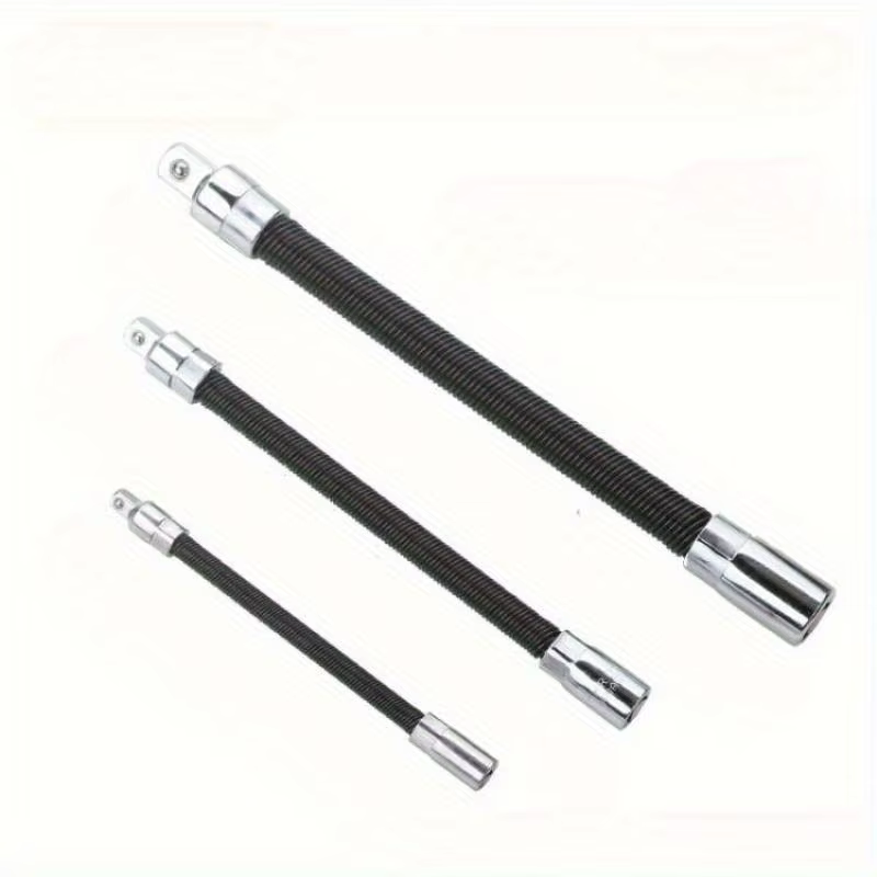 Lot de 3 tiges de connexion flexibles universelles, tiges d'extension à manchon, tiges de force souples et élastiques
