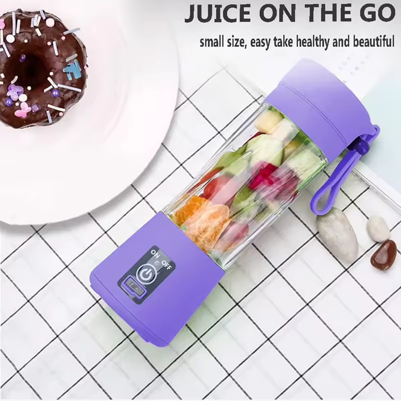 Certifié usine 380 ml USB Rechargeable Smoothie en déplacement mélangeur tasse protéinée Shakes petit