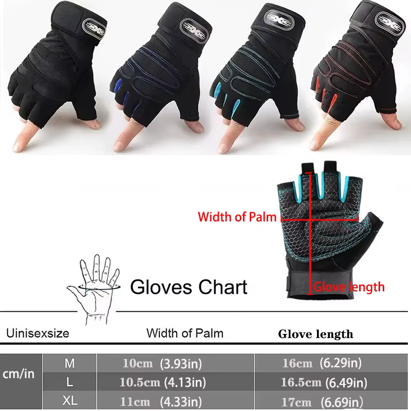 Gants de gymnastique pour hommes et femmes