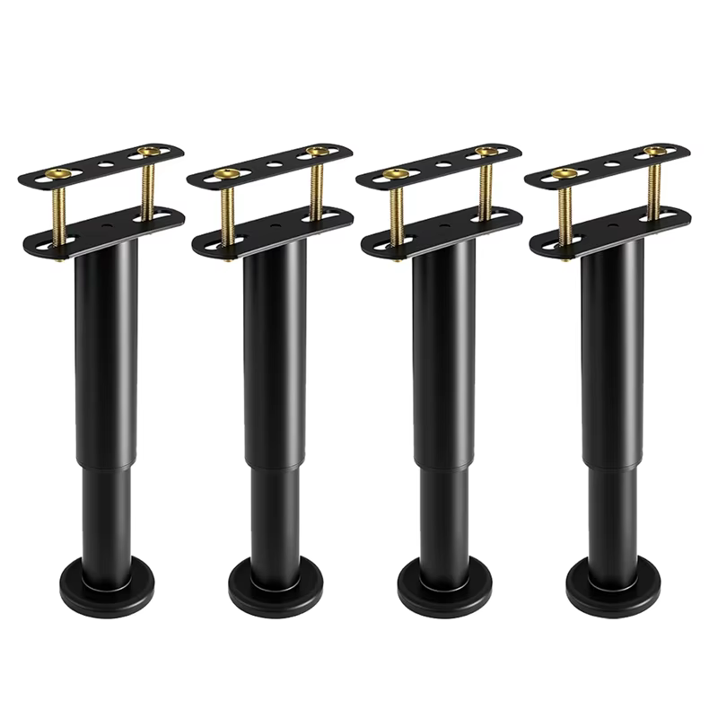 FAST-4Pcs pieds de Support de lit à hauteur réglable 7.08-12.6 pouces, pied de Support central sous le lit, pour cadre de lit/lattes centrales de lit