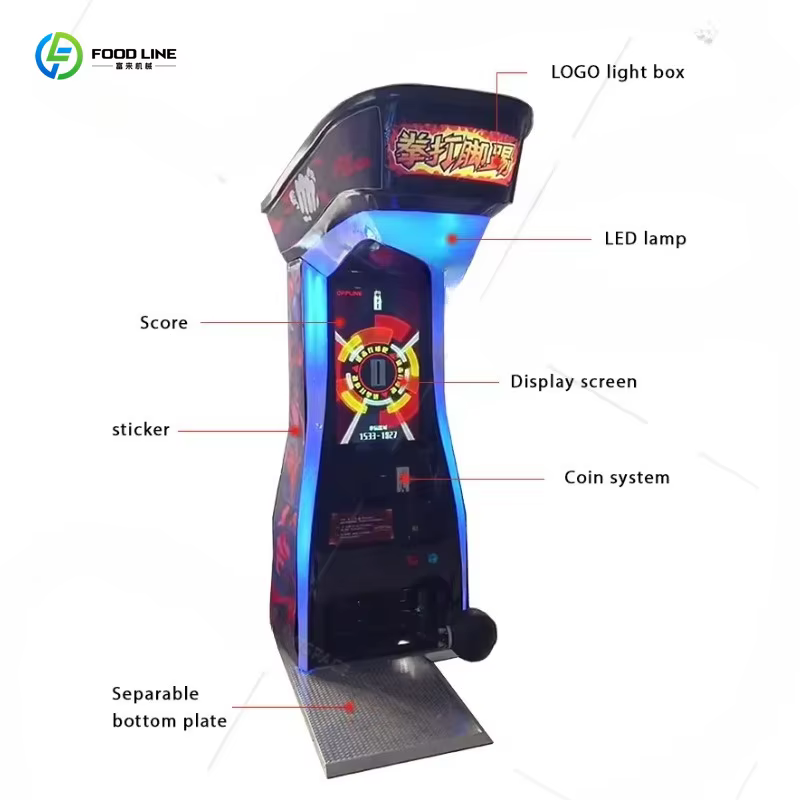 Nouvelle Machine de Divertissement de Boxe Ultime : Console de Jeu d'Arcade Sportive avec Émulateur de Coup de Pied et Musique d'Ambiance