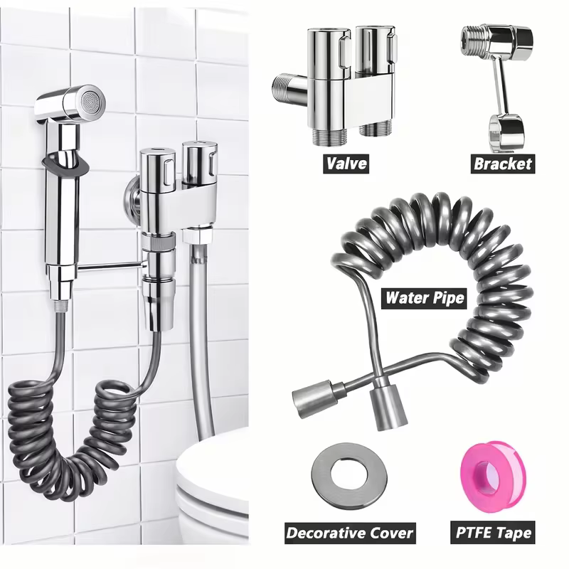 Kit de pulvérisation pour toilettes, bidet portable à eau froide, accessoires de toilette, douchette manuelle pour salle de bain, douche anale