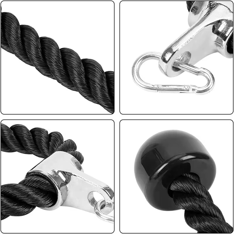 Triceps abaissement corde visage tirer poignées pousser