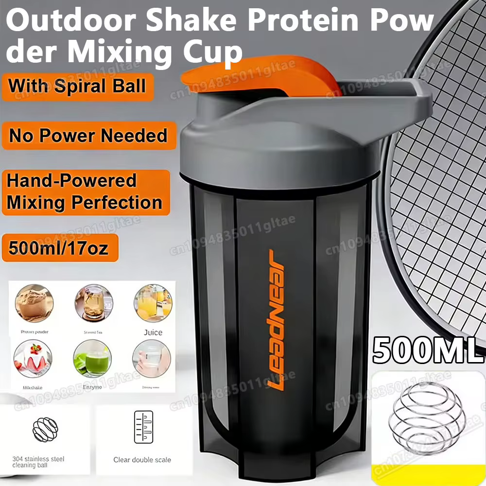 Bouteille de sport portable R30Max pour mélanger les protéines en poudre en extérieur +