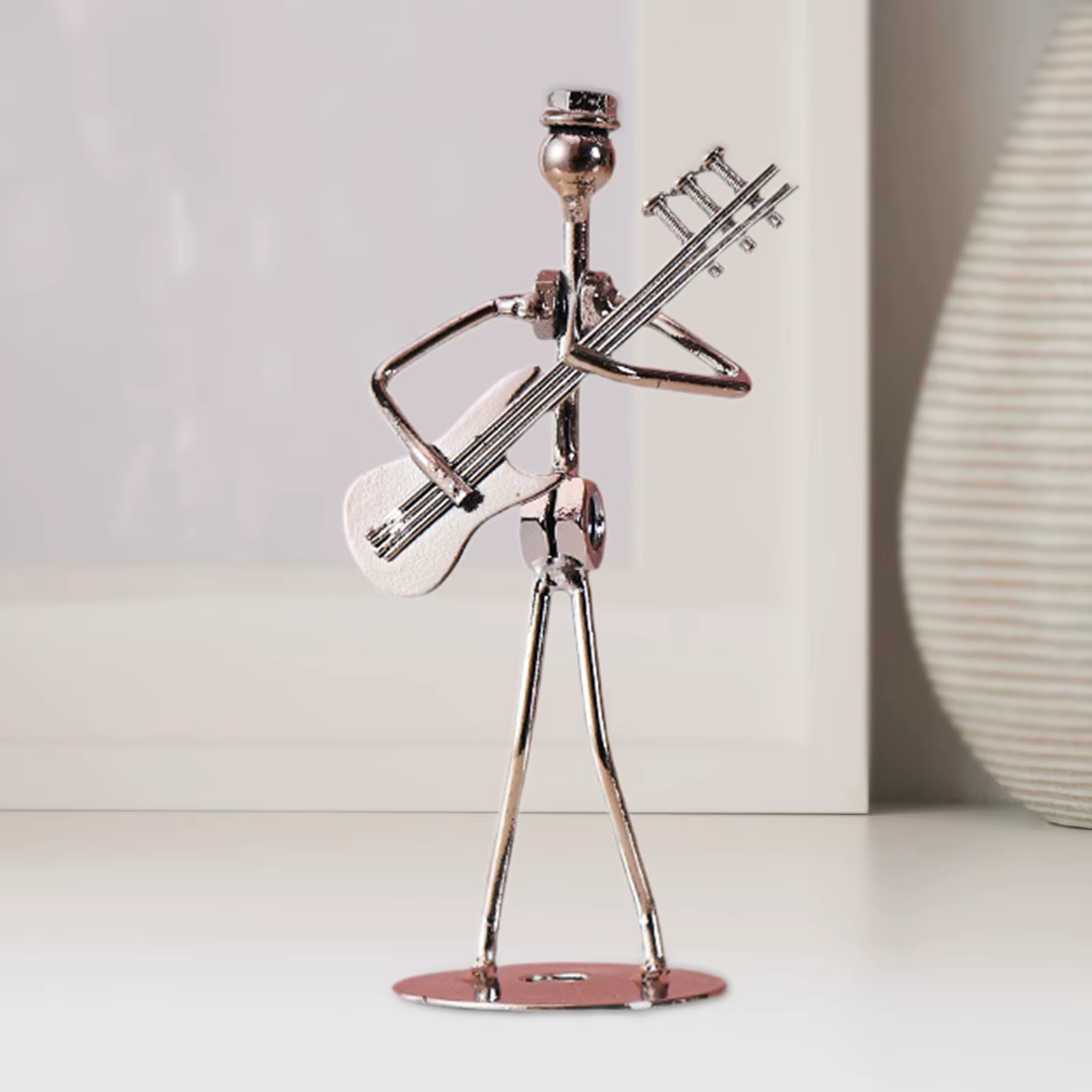 Statue d'homme Musical, décoration de bureau, Sculpture de musicien, Figurine de table pour la maison, bureau, bibliothèque de printemps, mariage