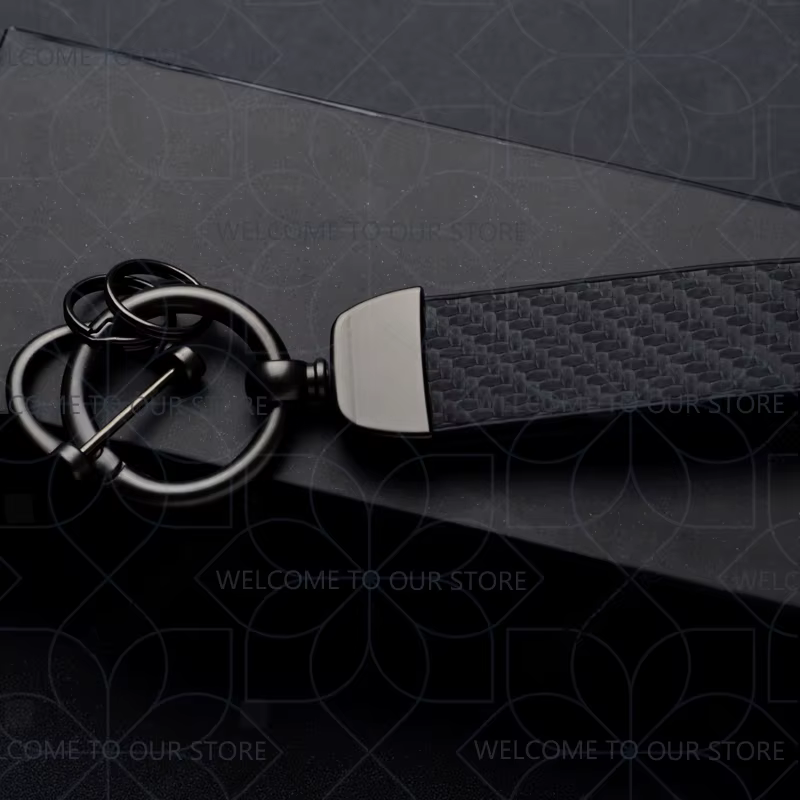 Porte-clés de voiture pour INITIALE PARIS Captur Clio, Logo de couleur française, widget en métal, accessoires d'ornements en cuir et Fiber de carbone