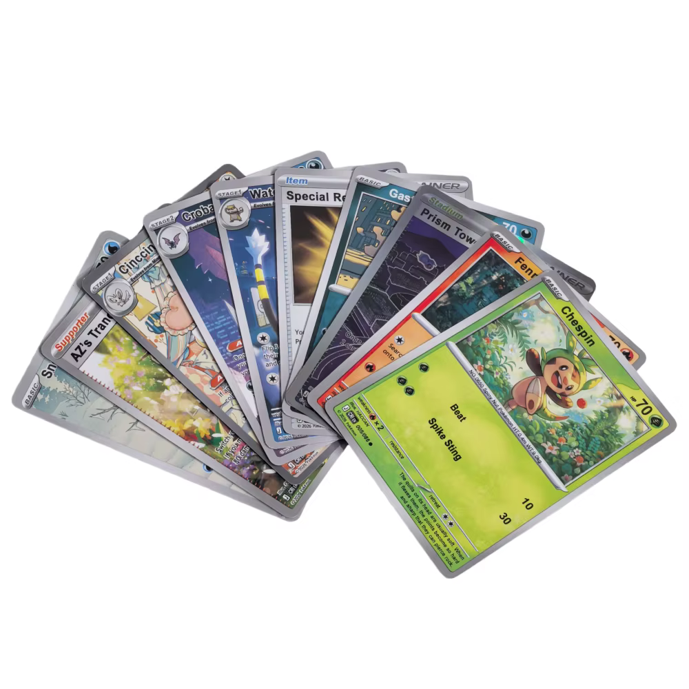 NOUVEAU Pack de Boosters Pokémon TCG Aléatoire 6/15/24 sachets Carte Pokémon CHA Anglais Booster Carte de Combat pour Collection Cadeau