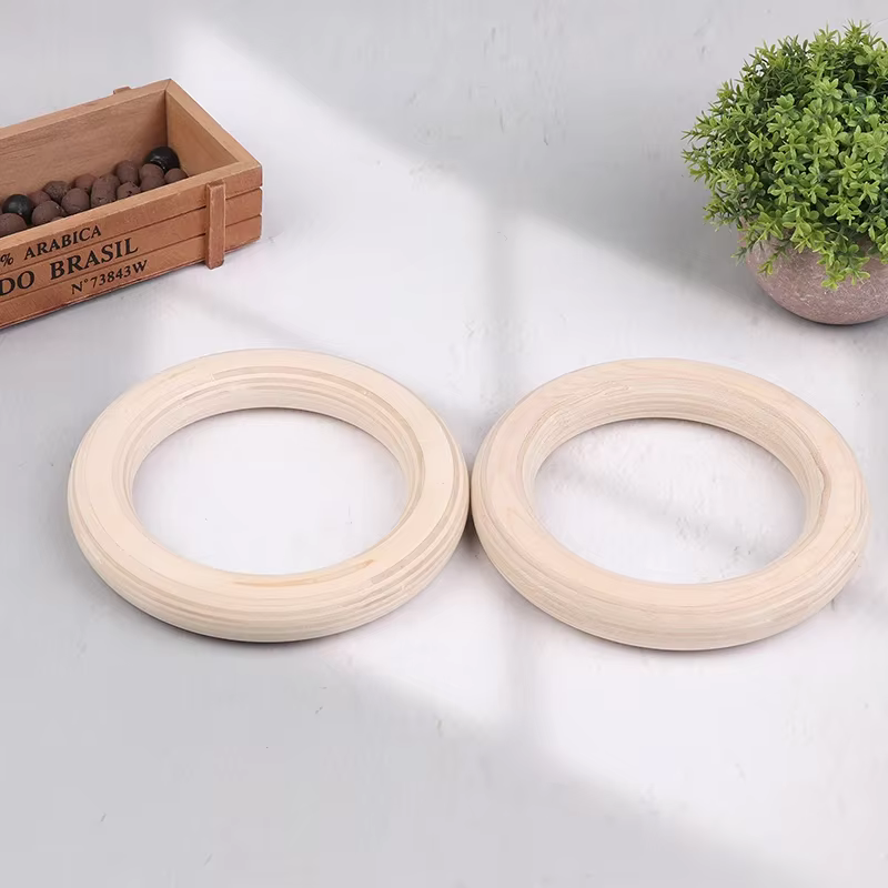 2 pièces/paires anneau en bois Portable Crossfit anneaux de gymnastique