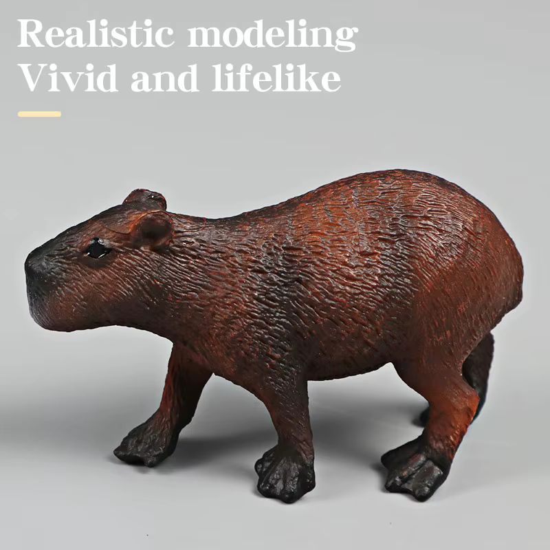 Capybara modèle animaux sauvages Simulation rongeur figurine mignon enfant jouet pour Collection