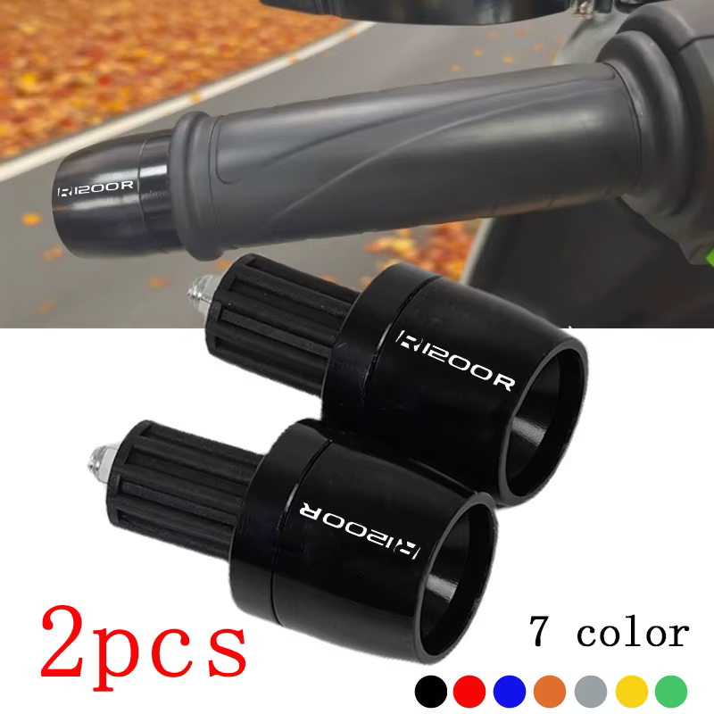 POUR BMW R1200R R 1200R R 1200R 2006 2007 2008-2025 Accessoires Poignées de guidon de moto Bouchon de barre de poignée Bouchons d'extrémité