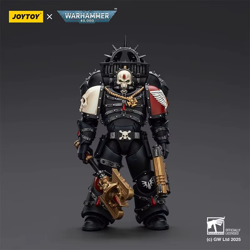 【Accessoires】Figurines d'action JOYTOY Warhammer 1/18 Blood Angels Lemartes avec Jump Pack, Blood Crozius et pistolet Absolver Bolt