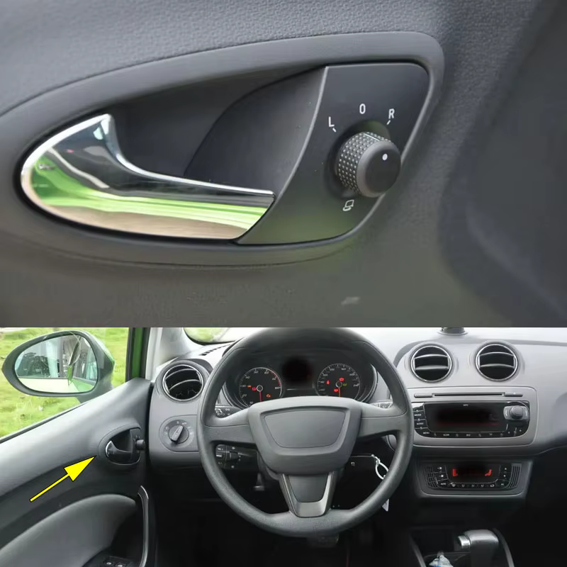 Poignée de porte intérieure intérieure de voiture avant droite, magasins pour Seat Ibiza 2009, 2010, 2011, 2012, accessoires auto, 6J18ino 113A, 6J18ino 114A