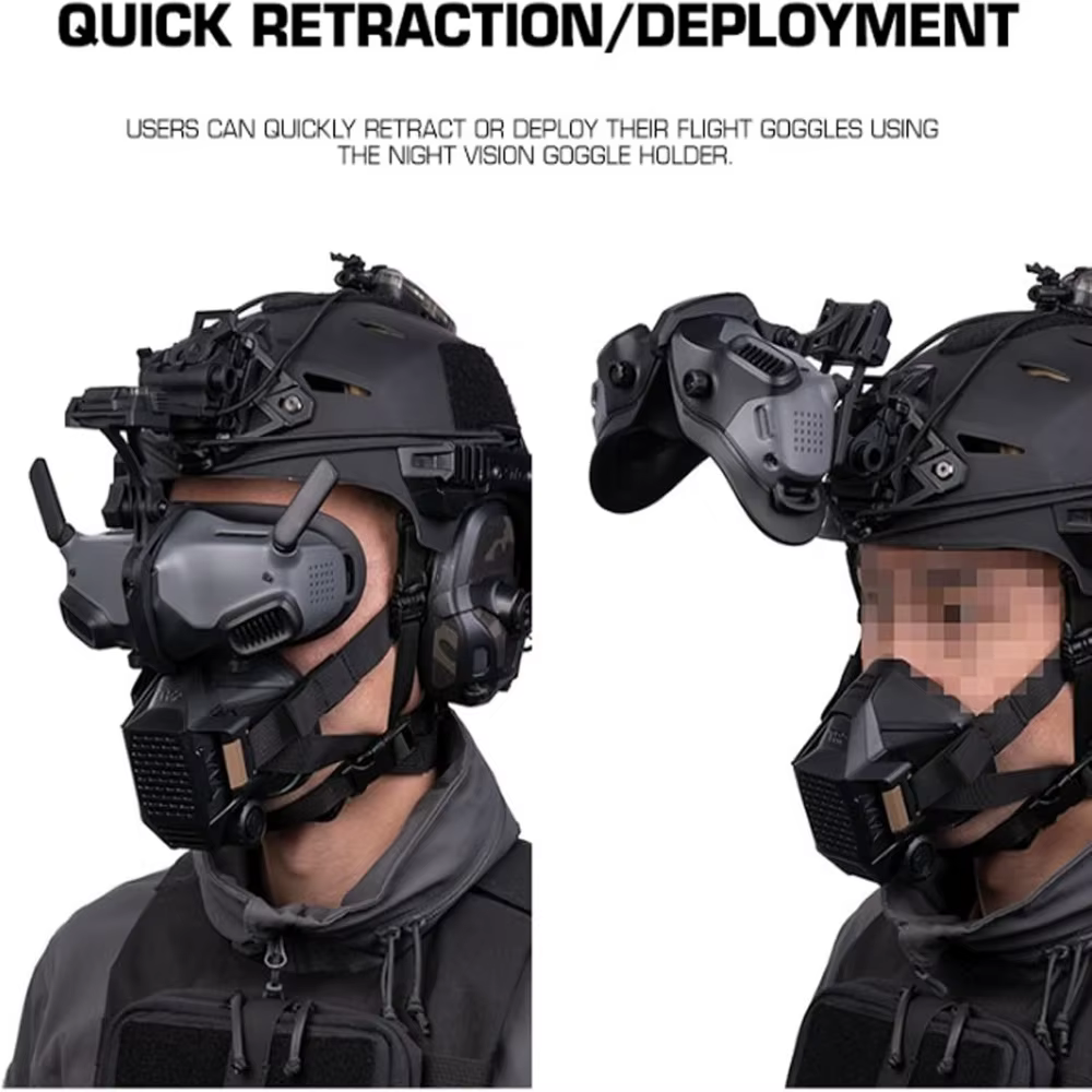 Support de lunettes pour drone, support de casque pour lunettes numériques, compatible avec les accessoires DJI Goggles 2.0, accessoire NVG