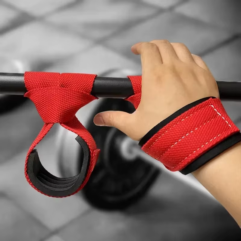 1 Paire de Sangles de Musculation pour Haltères, Ceinture de Soutien pour Soulevé de Terre, Bandes Antidérapantes pour Poignées, Sangles de Poignet, Ceinture d'Entraînement Fitness Auxiliaire