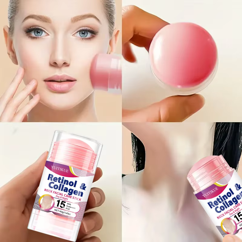 Crème pour le cou au rétinol et au collagène - 40g | Reffermissant, hydratant et liftant | Acide hyaluronique pour tous types de peau