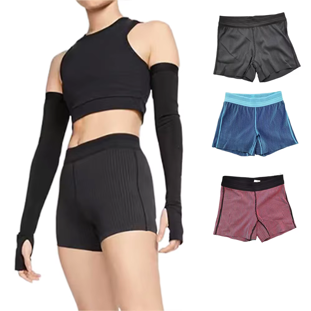 Leggings de sport à rayures pour femmes